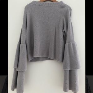 Wide sleeve sweater